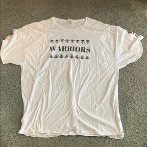 2XL Fruit of the Loom White Hoopa Valley High School Warriors Tee Shirt